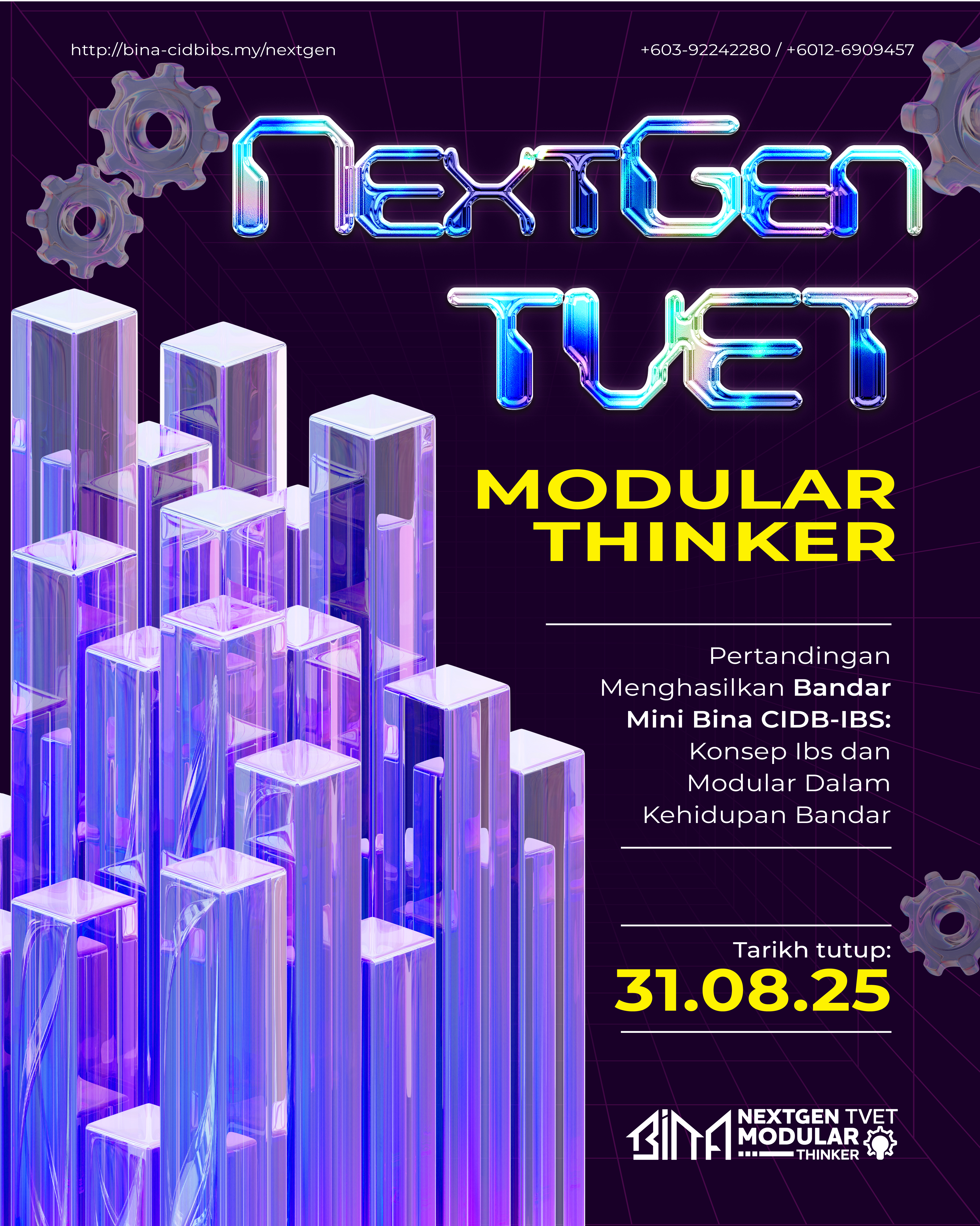 NextGen TVET Competition Poster (Bahasa Malaysia)